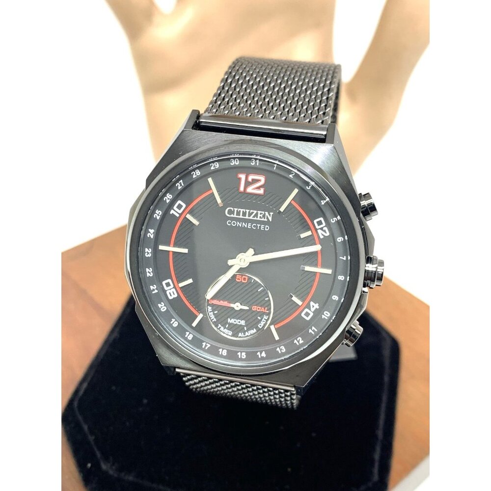 Citizen Men's Watch CX0005-78E Connected Bluetooth Mesh Band 42mm Black Steel
